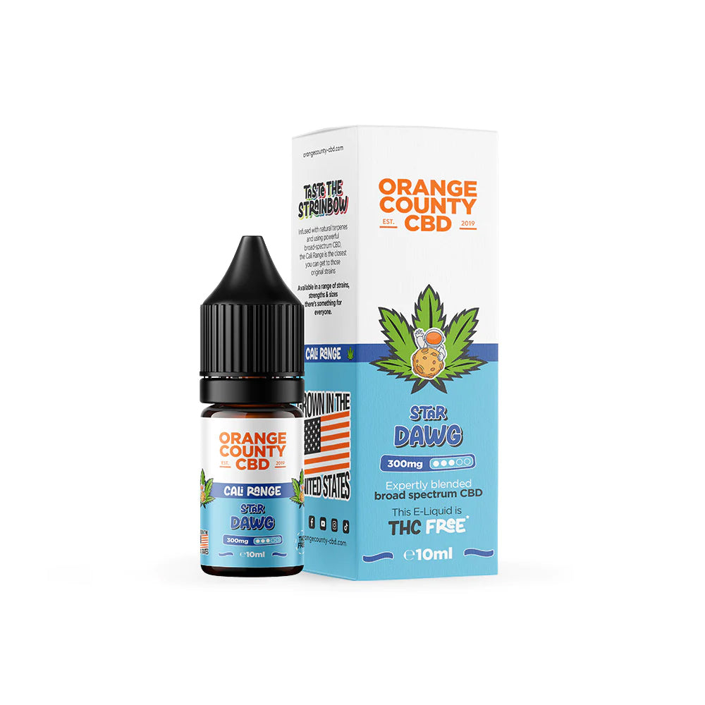 Orange County CBD Cali Range E-liquid 300mg 10ml