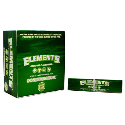 Elements Connoisseur Ultra Thin Unrefined Plant Rolling Papers & Tips