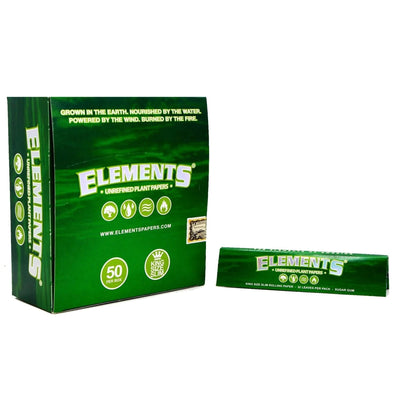 Elements King Size Slim Unrefined Plant Rolling Papers