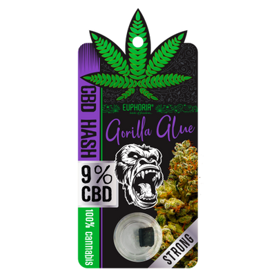 Euphoria Gorilla Glue CBD Hash (9%) - 1g