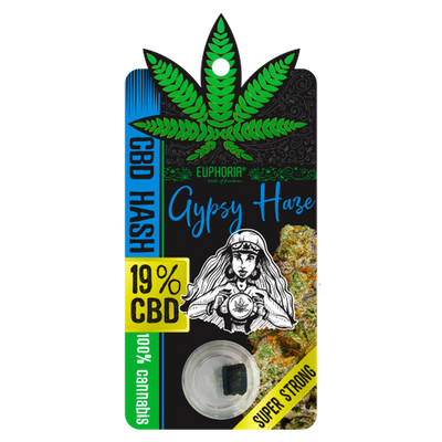 Euphoria Gypsy Haze CBD Hash (19%) - 1g