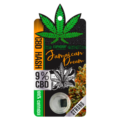 Euphoria Jamaican Dream CBD Hash (9%) - 1g