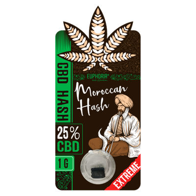 Euphoria Moroccan Hash CBD Hash (25%) - 1g