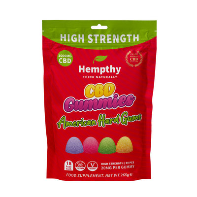 Hempthy CBD American Hard Gums 1000mg
