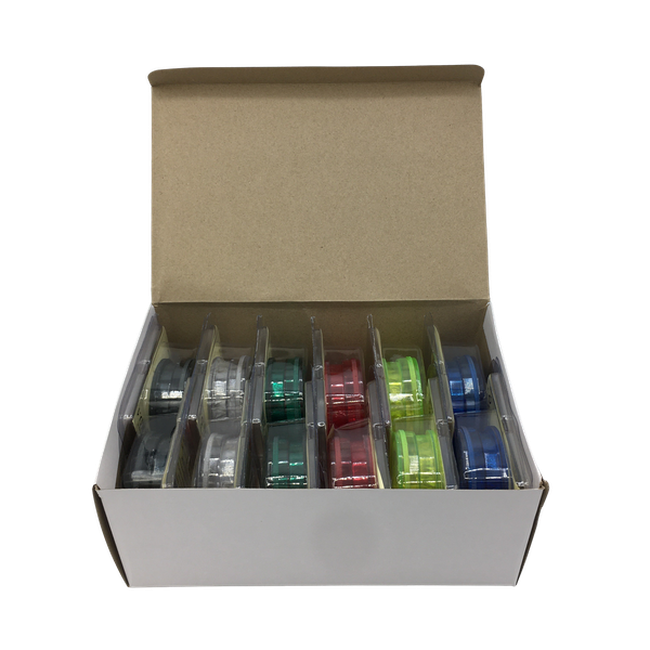 Magnetic No.1 Shark Teeth Grinder - Assorted Colours-Magnetic No.1-Blazed Wholesale