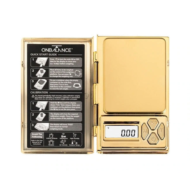 On Balance Gold Shine SH-100-GO Digital Scales (100g x 0.01g)-On Balance-Blazed Wholesale