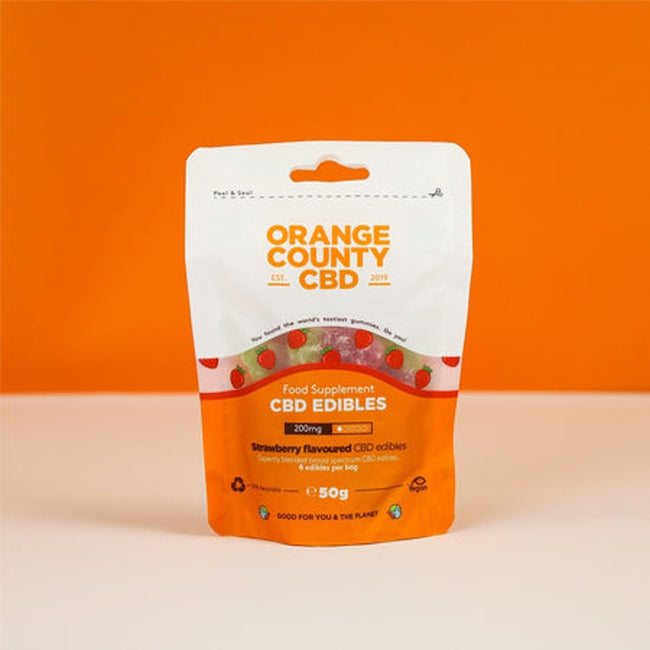 Orange County CBD Gummy Strawberries 200mg Grab Bag-Orange County CBD-Blazed Wholesale