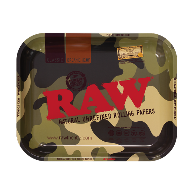 RAW 'Camouflage' Rolling Tray (X Large 27.5 x 34)-RAW-Blazed Wholesale