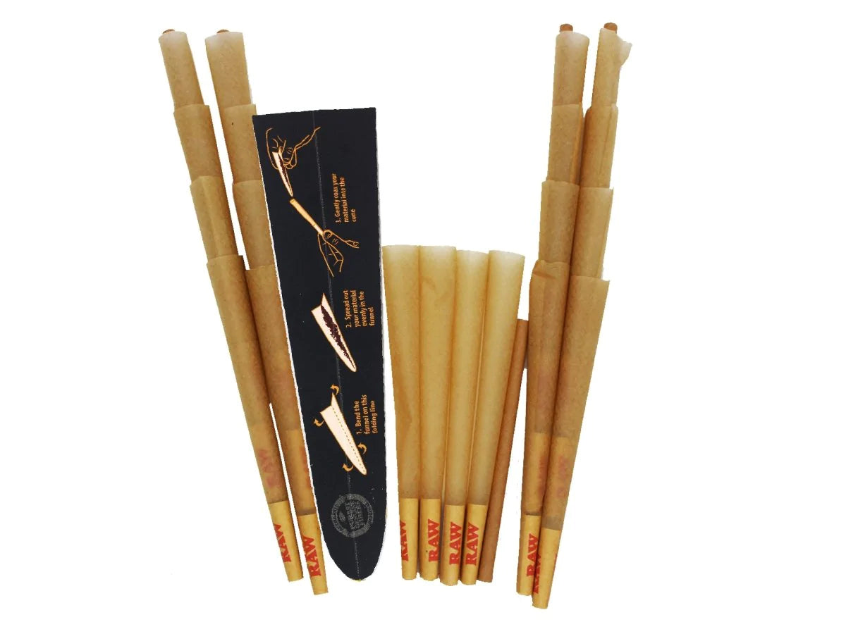 RAW Classic Black King Size Pre Rolled Cones (20 pcs)-RAW-Blazed Wholesale