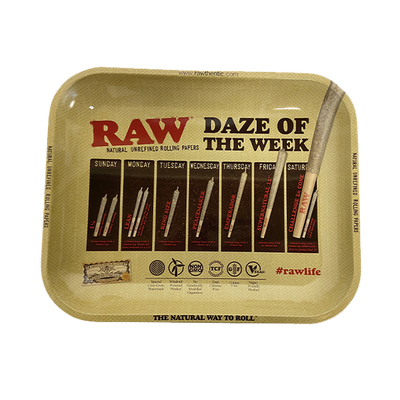 RAW 'Daze of the Week' Rolling Tray (Large 27.5 x 34)