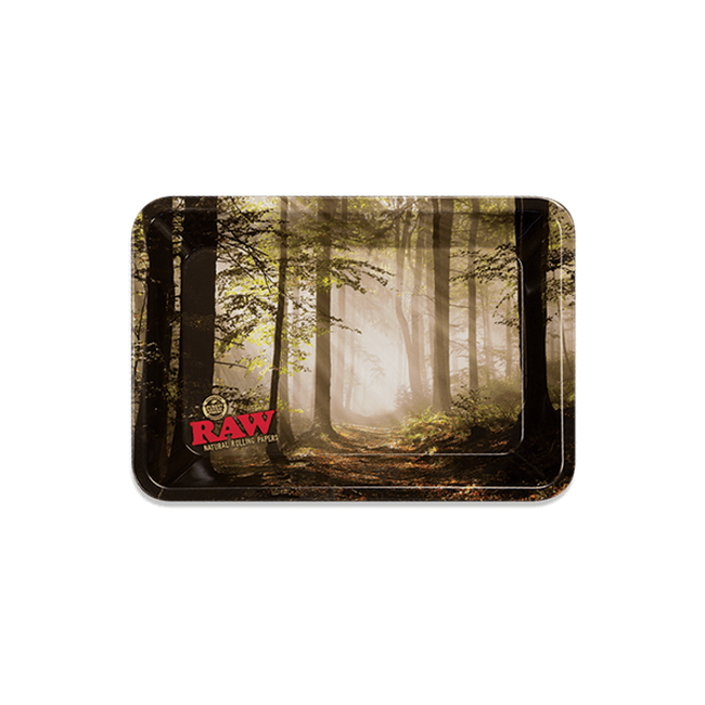 RAW 'Smokey Forest' Rolling Tray (Mini 12 x 17)-RAW-Blazed Wholesale