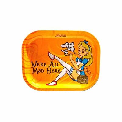 Smoke Arsenal Rolling Tray Small - We're All Mad Here